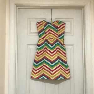 Judith March chevron strapless dress